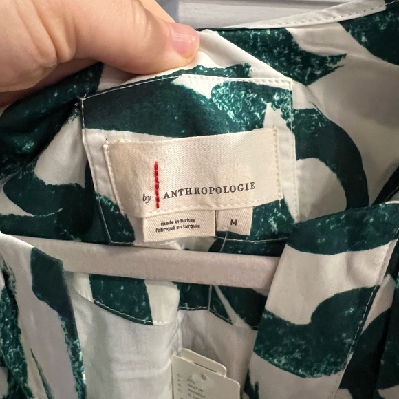 NWT Anthropologie Somerset Mini dress | Size Medium | Dark Green - Picture 6 of 6